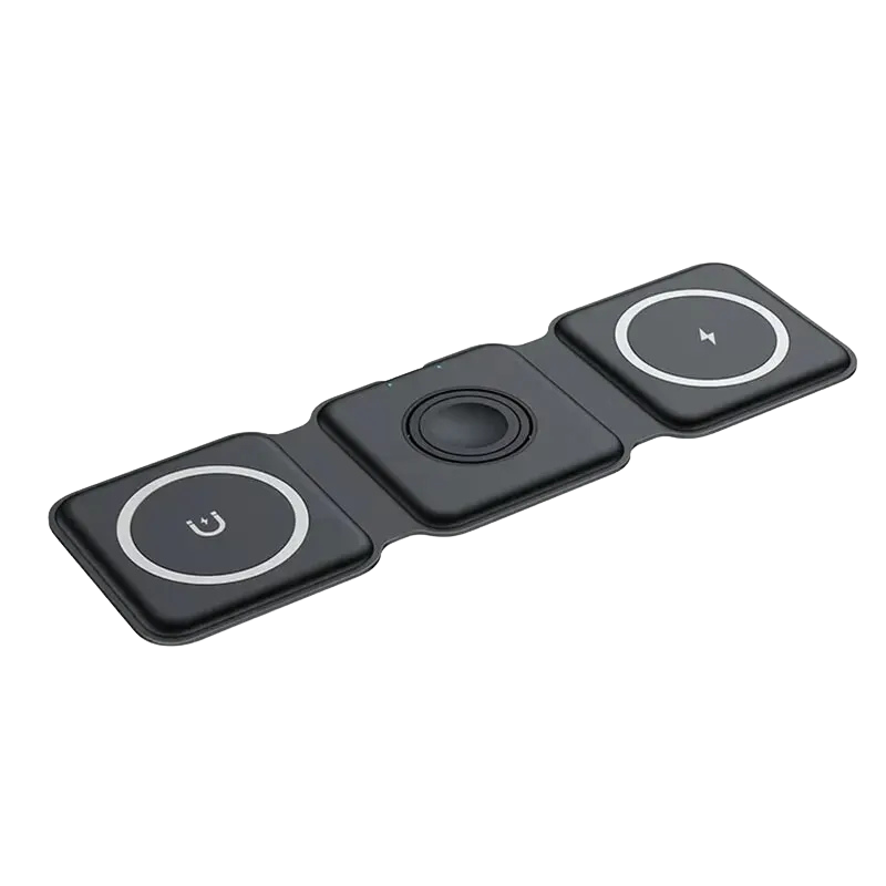 Ladda IPhone, AirPods och Apple Watch Samtidigt - Vikbar magnetisk trådlös laddare