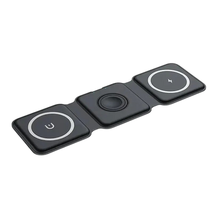 Ladda IPhone, AirPods och Apple Watch Samtidigt - Vikbar magnetisk trådlös laddare
