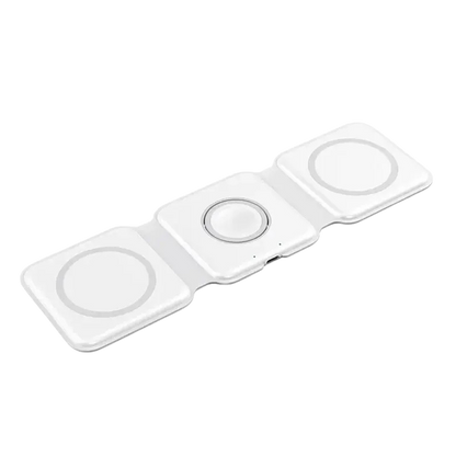 Ladda IPhone, AirPods och Apple Watch Samtidigt - Vikbar magnetisk trådlös laddare