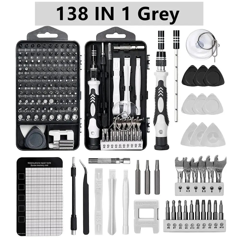 Tech verktygskit för reparation av dator, laptop och mobiltelefon.