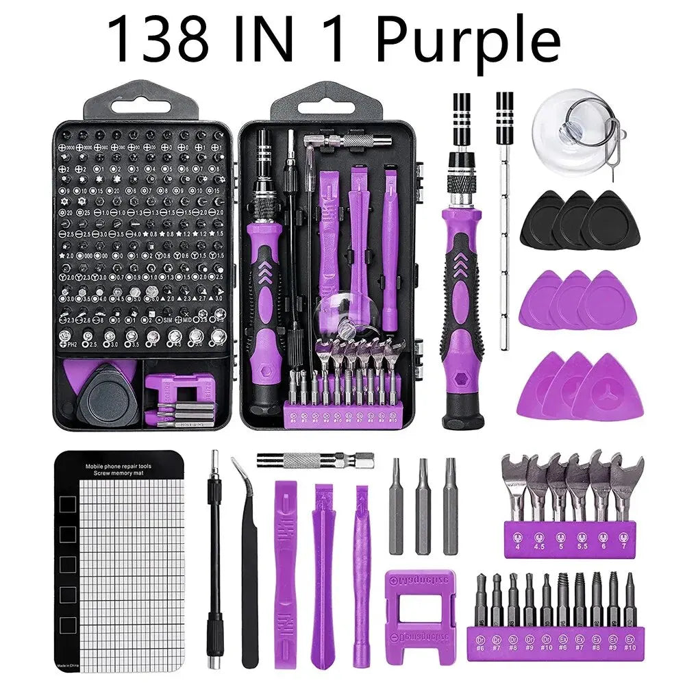 Tech verktygskit för reparation av dator, laptop och mobiltelefon.