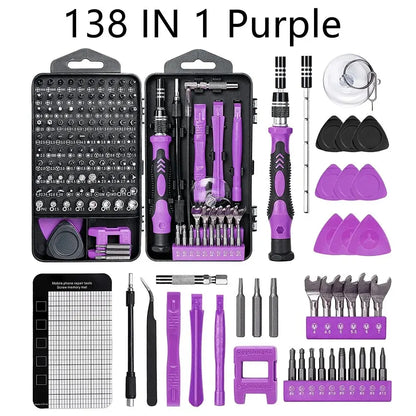 Tech verktygskit för reparation av dator, laptop och mobiltelefon.